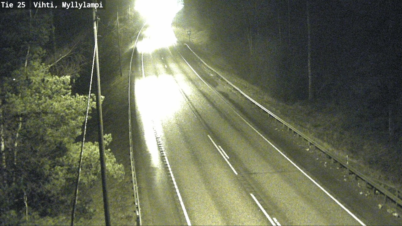 Weather Camera Image Väg 25 Lojo Myllylampi, Lohja, Uusimaa