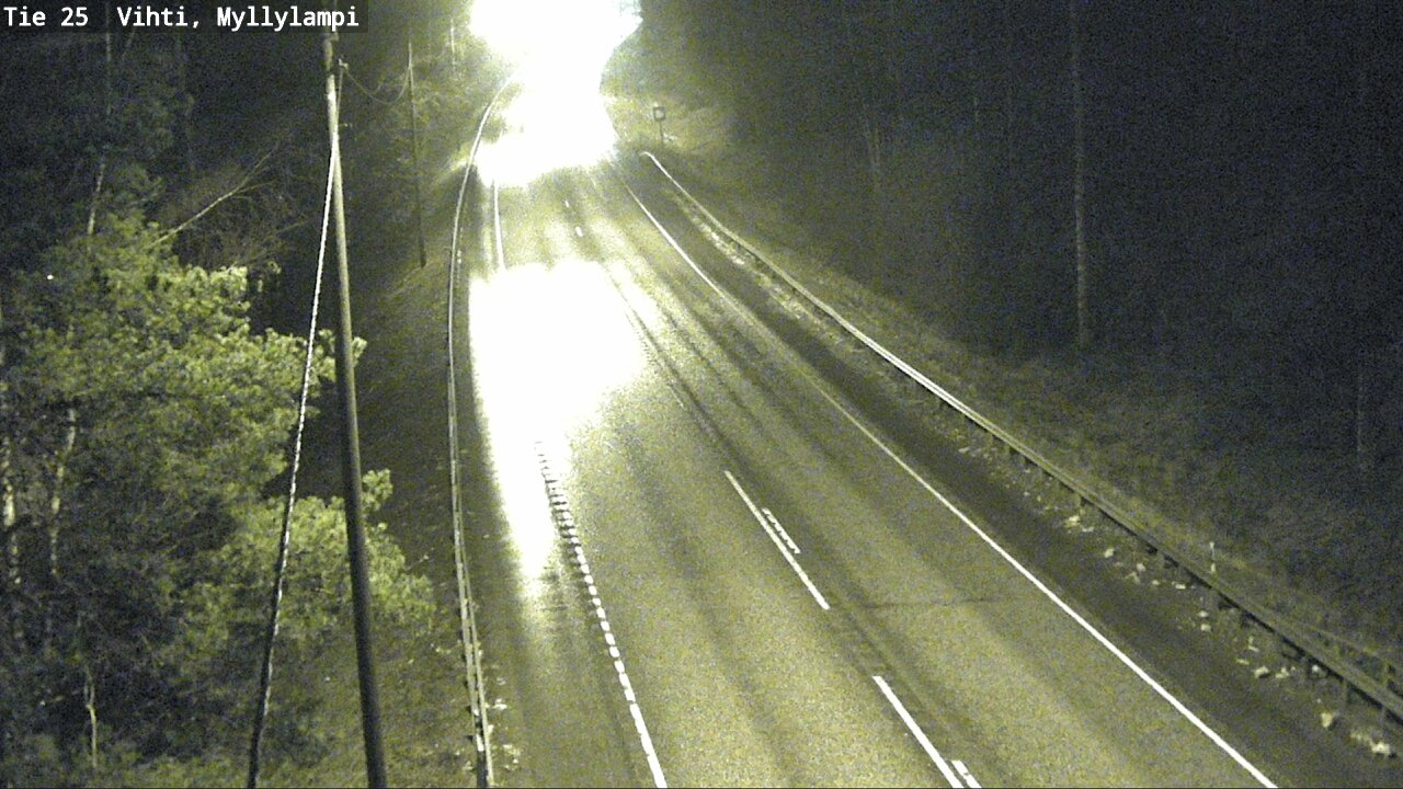 Weather Camera Image Väg 25 Lojo Myllylampi, Lohja, Uusimaa