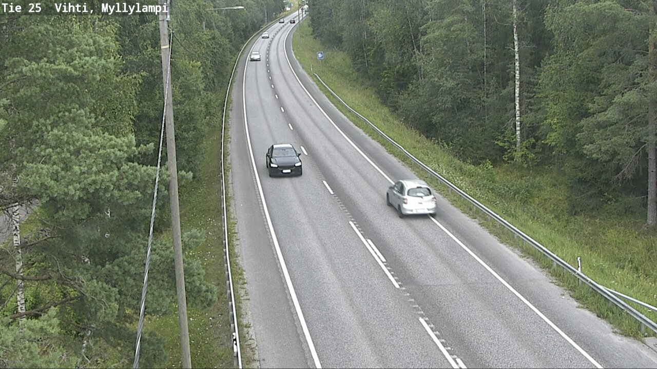 Weather Camera Image Road 25 Lohja Myllylampi, Lohja, Uusimaa