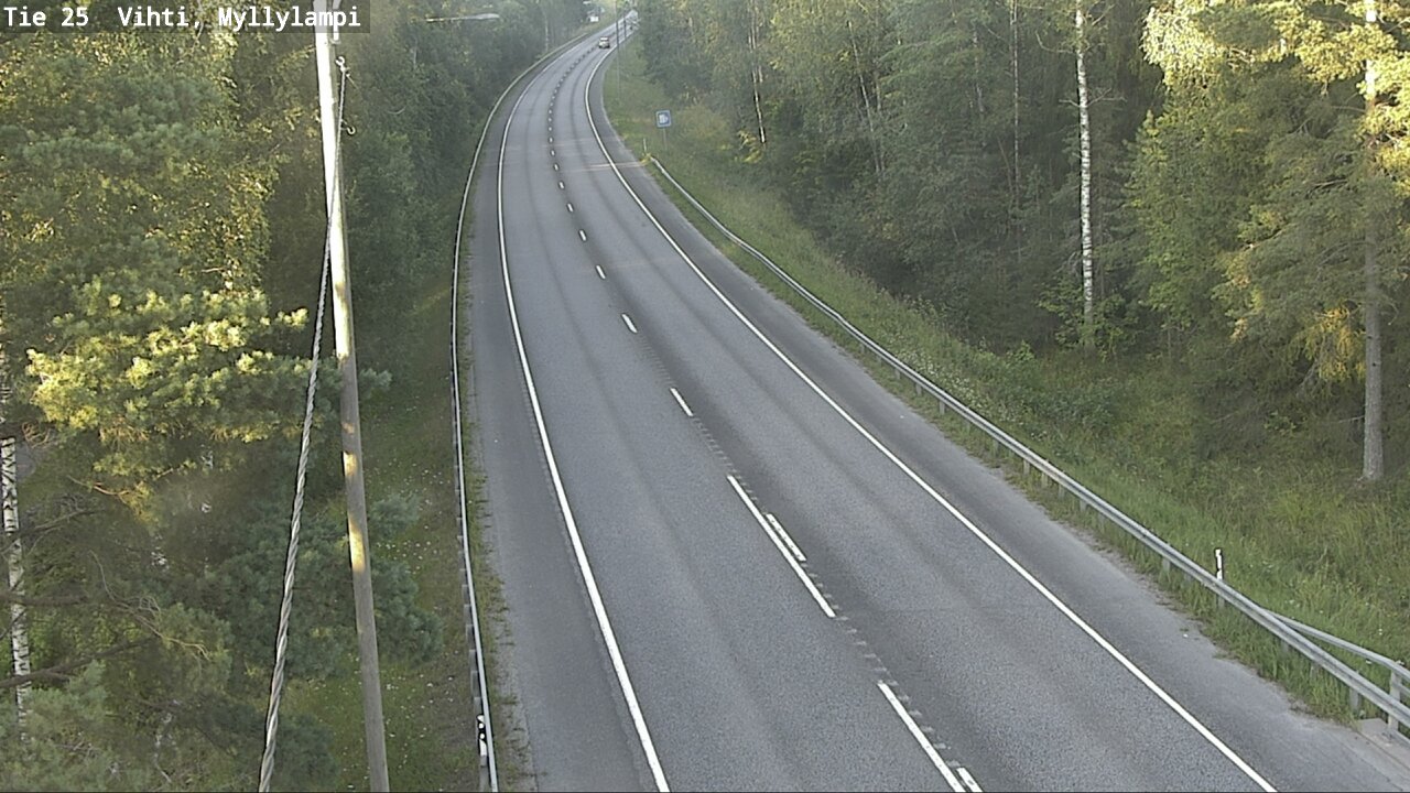 Weather Camera Image Road 25 Lohja Myllylampi, Lohja, Uusimaa