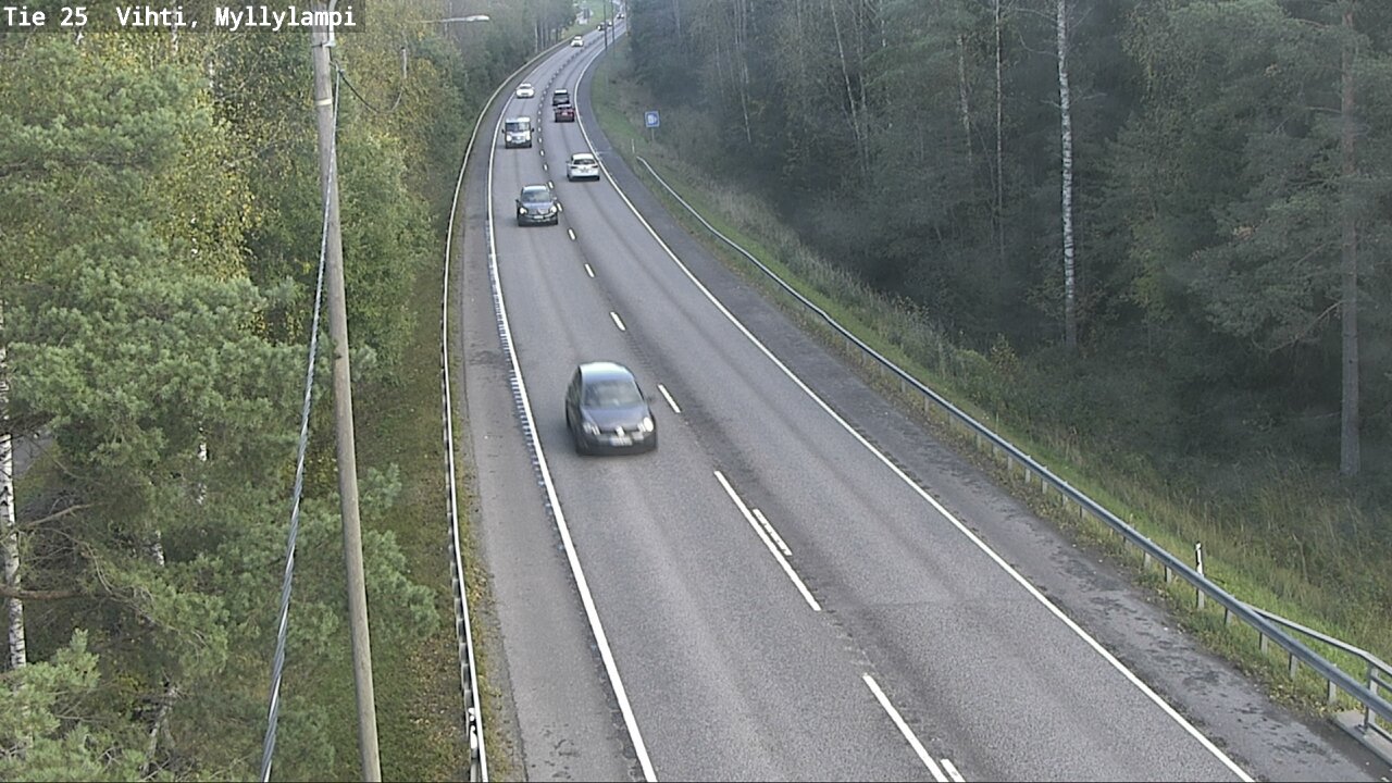 Weather Camera Image Väg 25 Lojo Myllylampi, Lohja, Uusimaa