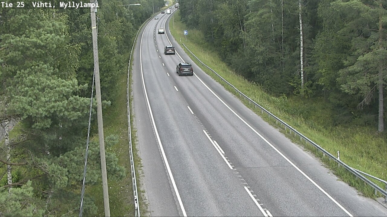 Weather Camera Image Road 25 Lohja Myllylampi, Lohja, Uusimaa