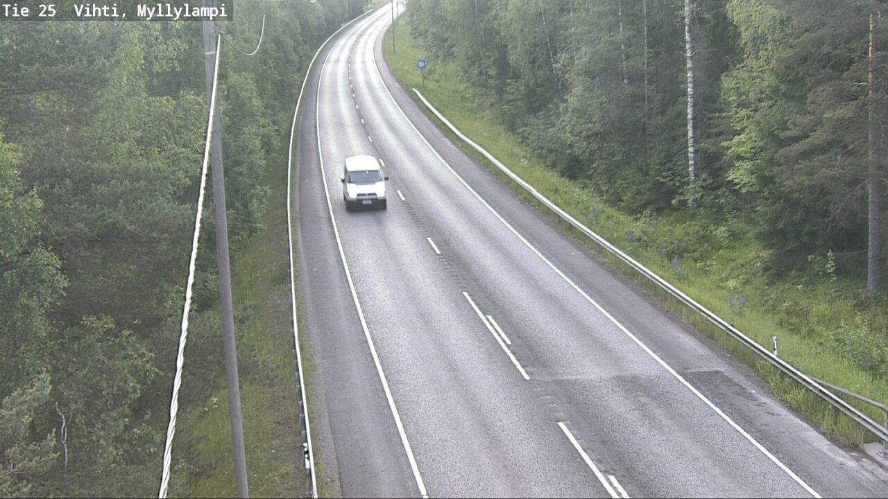Weather Camera Image Väg 25 Lojo Myllylampi, Lohja, Uusimaa
