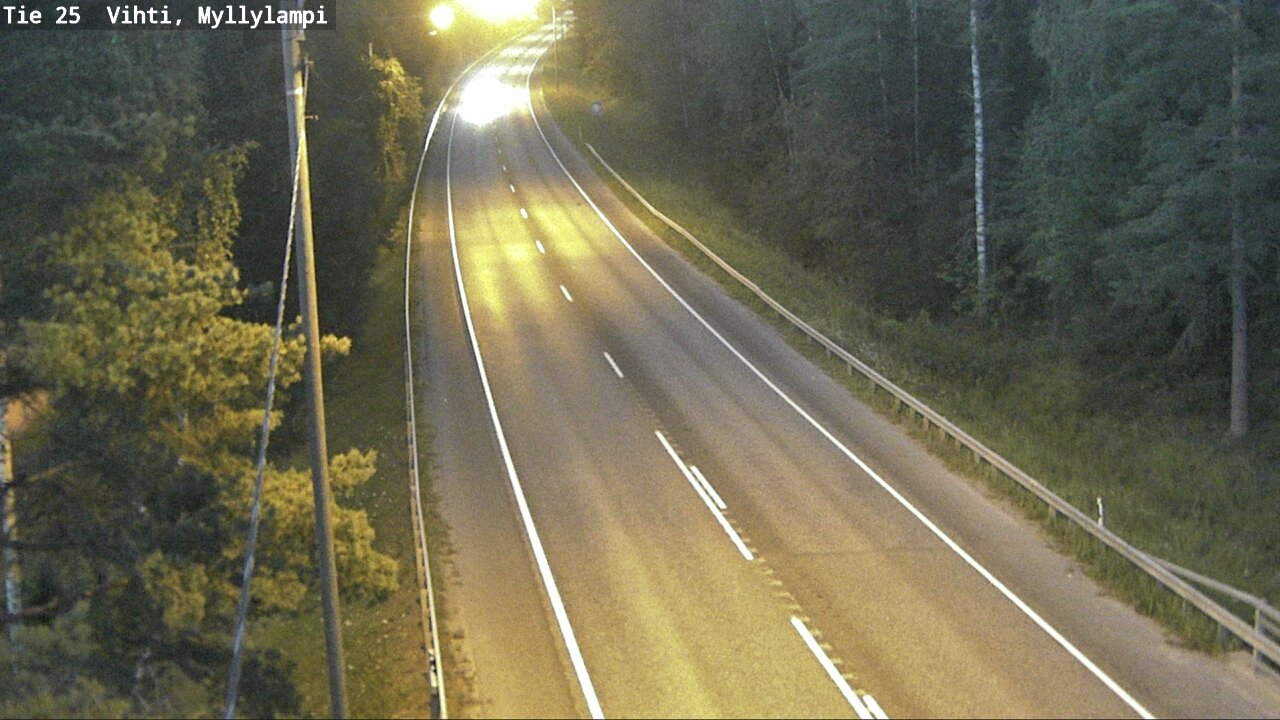 Weather Camera Image Road 25 Lohja Myllylampi, Lohja, Uusimaa