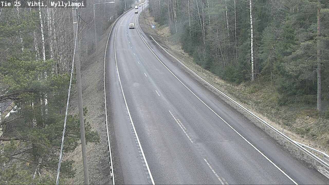 Weather Camera Image Road 25 Lohja Myllylampi, Lohja, Uusimaa