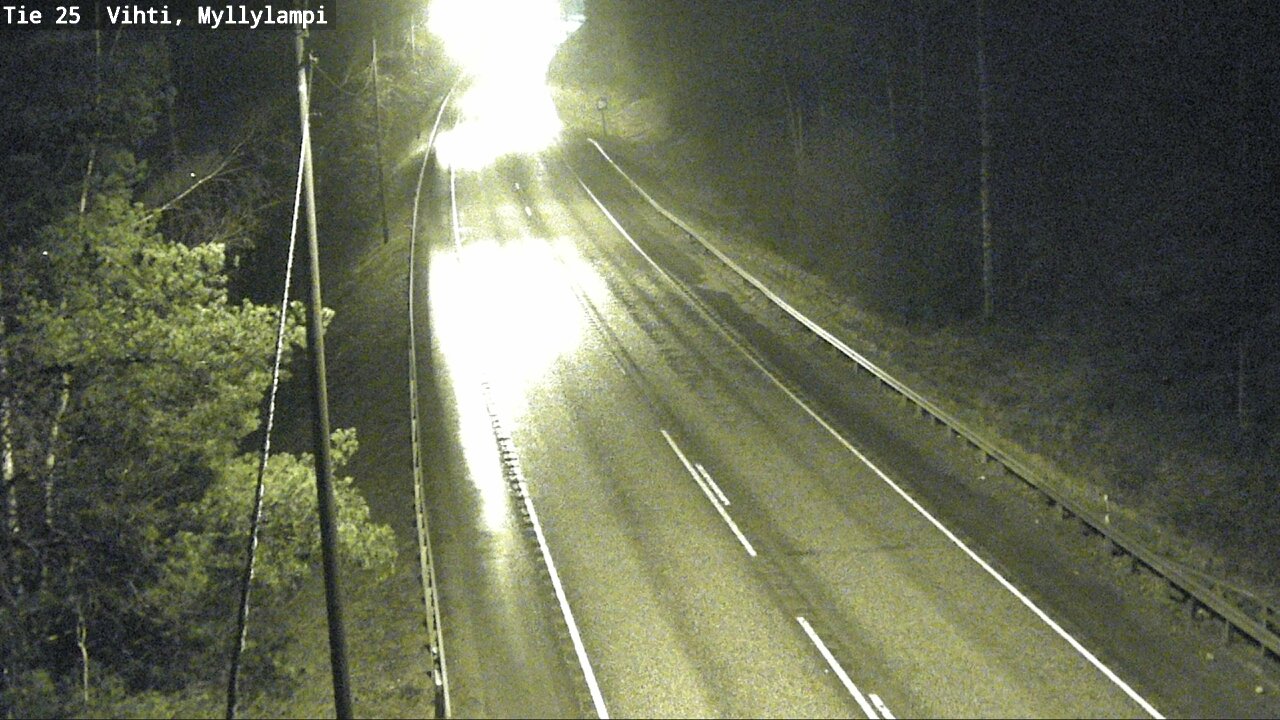 Weather Camera Image Väg 25 Lojo Myllylampi, Lohja, Uusimaa