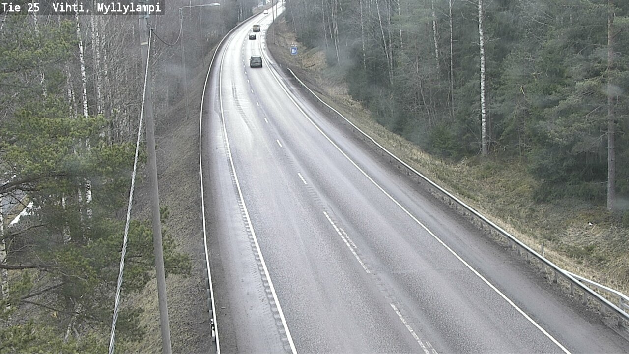 Weather Camera Image Väg 25 Lojo Myllylampi, Lohja, Uusimaa