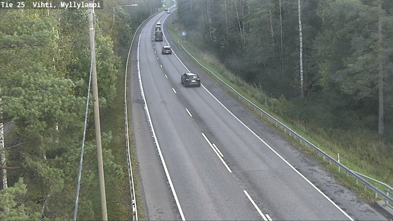 Weather Camera Image Road 25 Lohja Myllylampi, Lohja, Uusimaa
