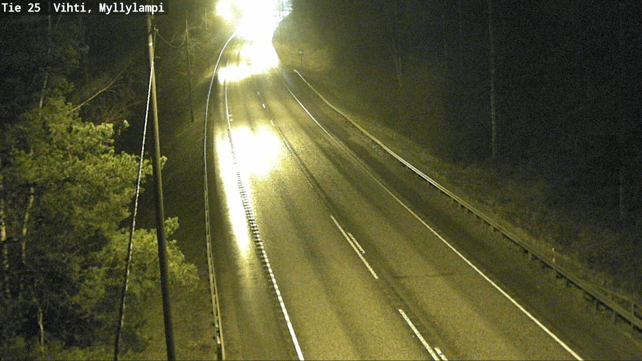 Weather Camera Image Väg 25 Lojo Myllylampi, Lohja, Uusimaa