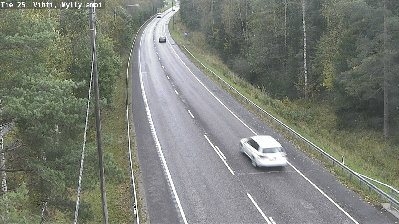 Weather Camera Image Väg 25 Lojo Myllylampi, Lohja, Uusimaa