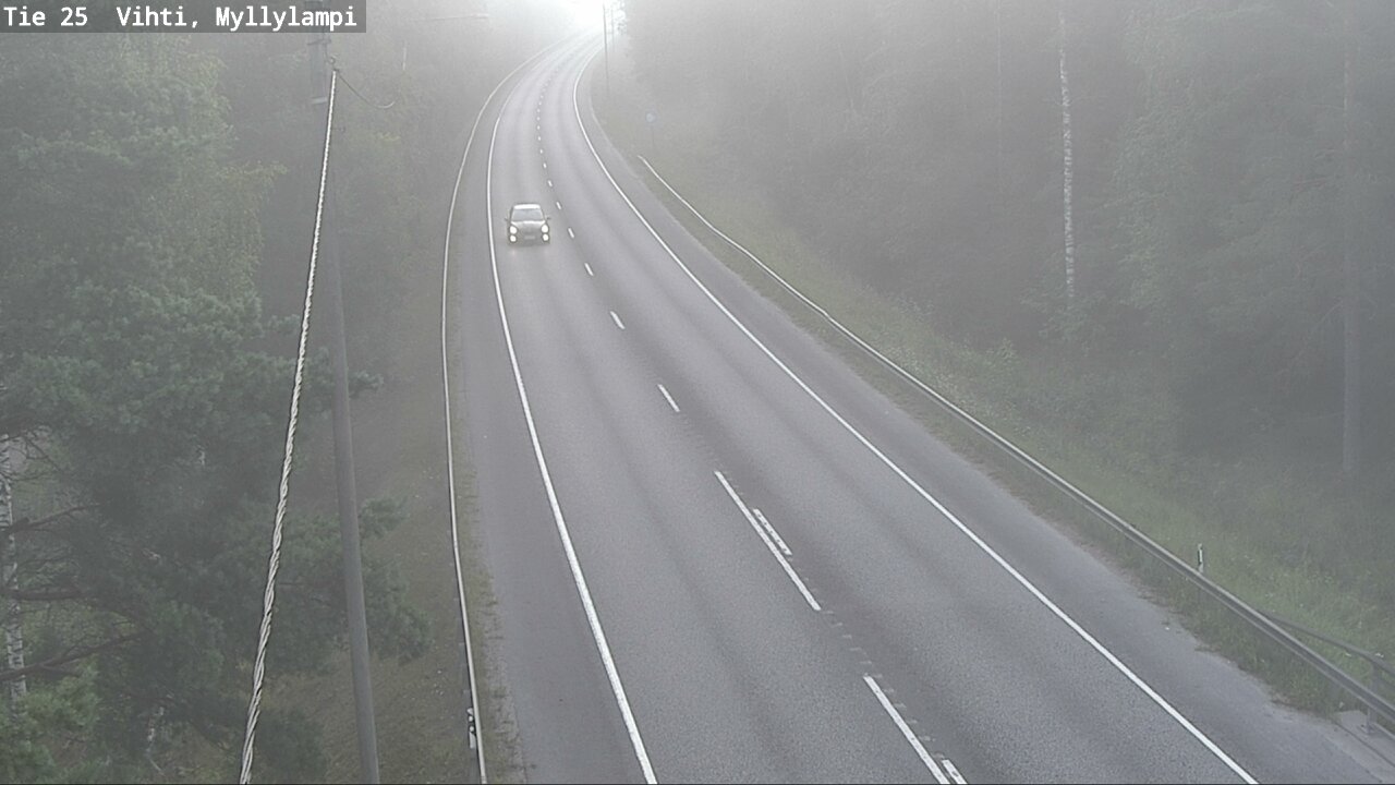 Weather Camera Image Road 25 Lohja Myllylampi, Lohja, Uusimaa