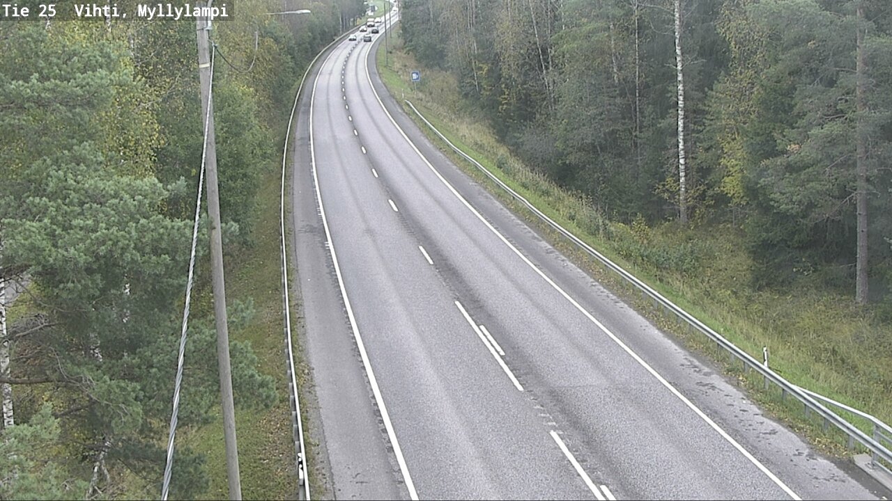Weather Camera Image Road 25 Lohja Myllylampi, Lohja, Uusimaa