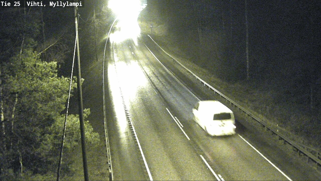 Weather Camera Image Väg 25 Lojo Myllylampi, Lohja, Uusimaa