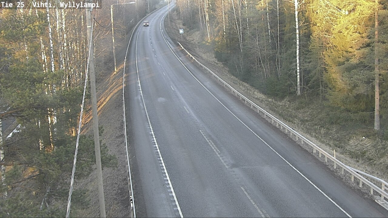 Weather Camera Image Road 25 Lohja Myllylampi, Lohja, Uusimaa