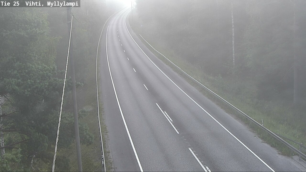 Weather Camera Image Road 25 Lohja Myllylampi, Lohja, Uusimaa