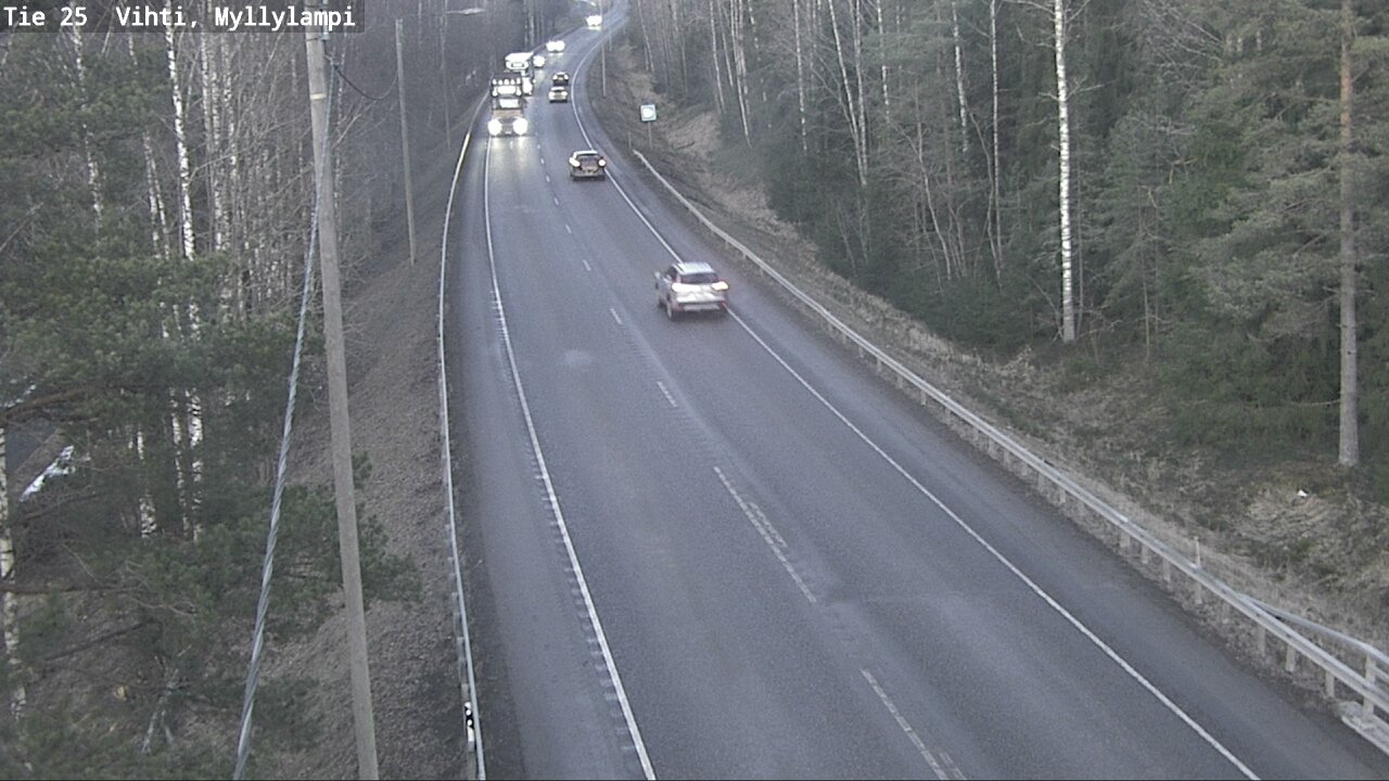 Weather Camera Image Road 25 Lohja Myllylampi, Lohja, Uusimaa