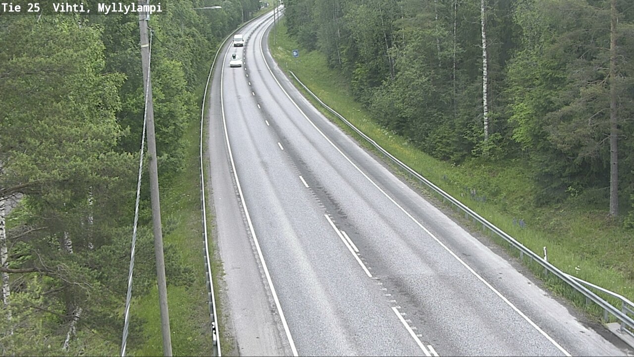 Weather Camera Image Road 25 Lohja Myllylampi, Lohja, Uusimaa