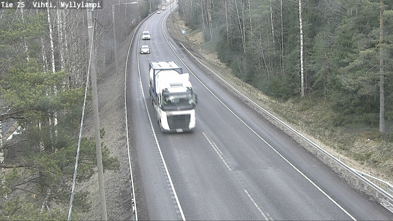 Weather Camera Image Road 25 Lohja Myllylampi, Lohja, Uusimaa