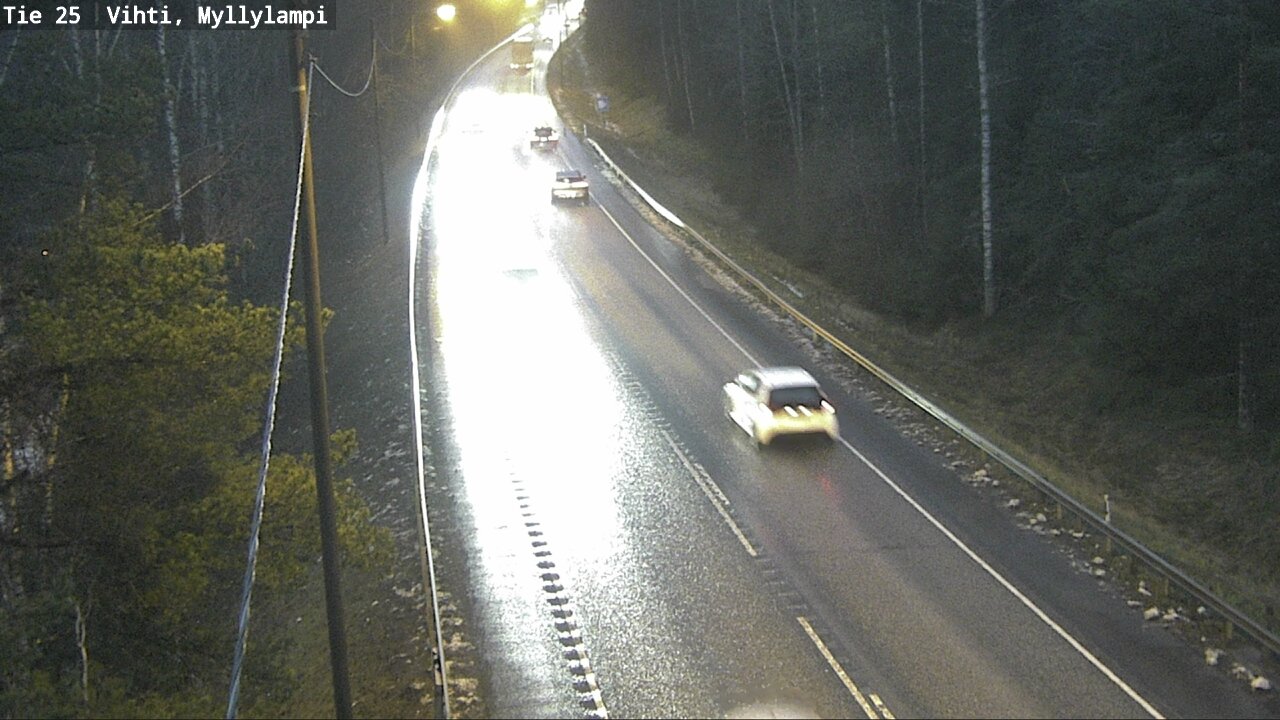 Weather Camera Image Väg 25 Lojo Myllylampi, Lohja, Uusimaa