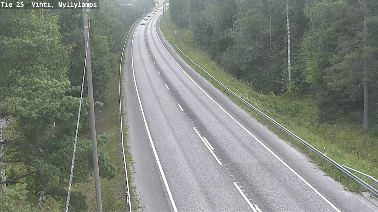 Weather Camera Image Road 25 Lohja Myllylampi, Lohja, Uusimaa