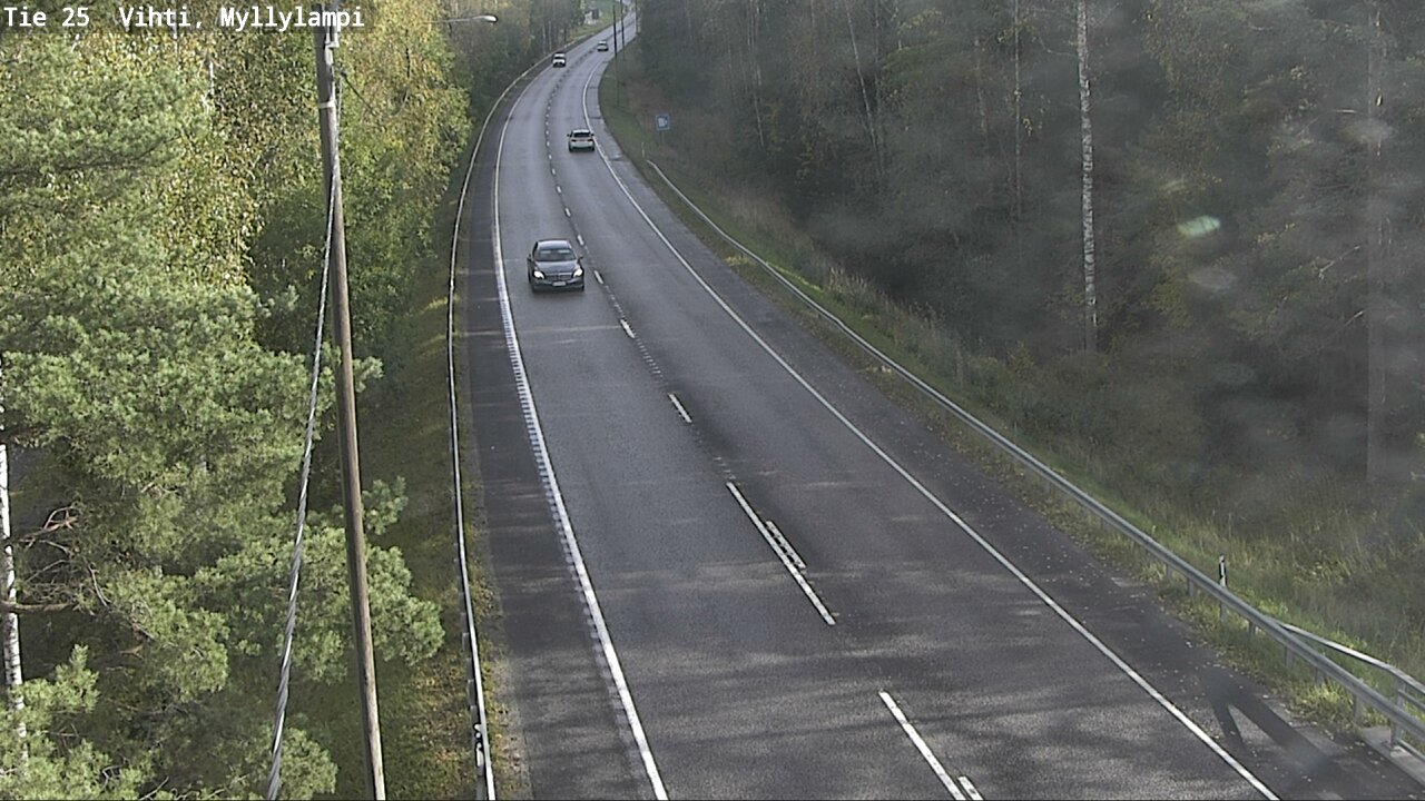 Weather Camera Image Väg 25 Lojo Myllylampi, Lohja, Uusimaa