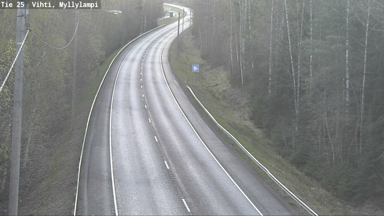 Weather Camera Image Road 25 Lohja Myllylampi, Lohja, Uusimaa