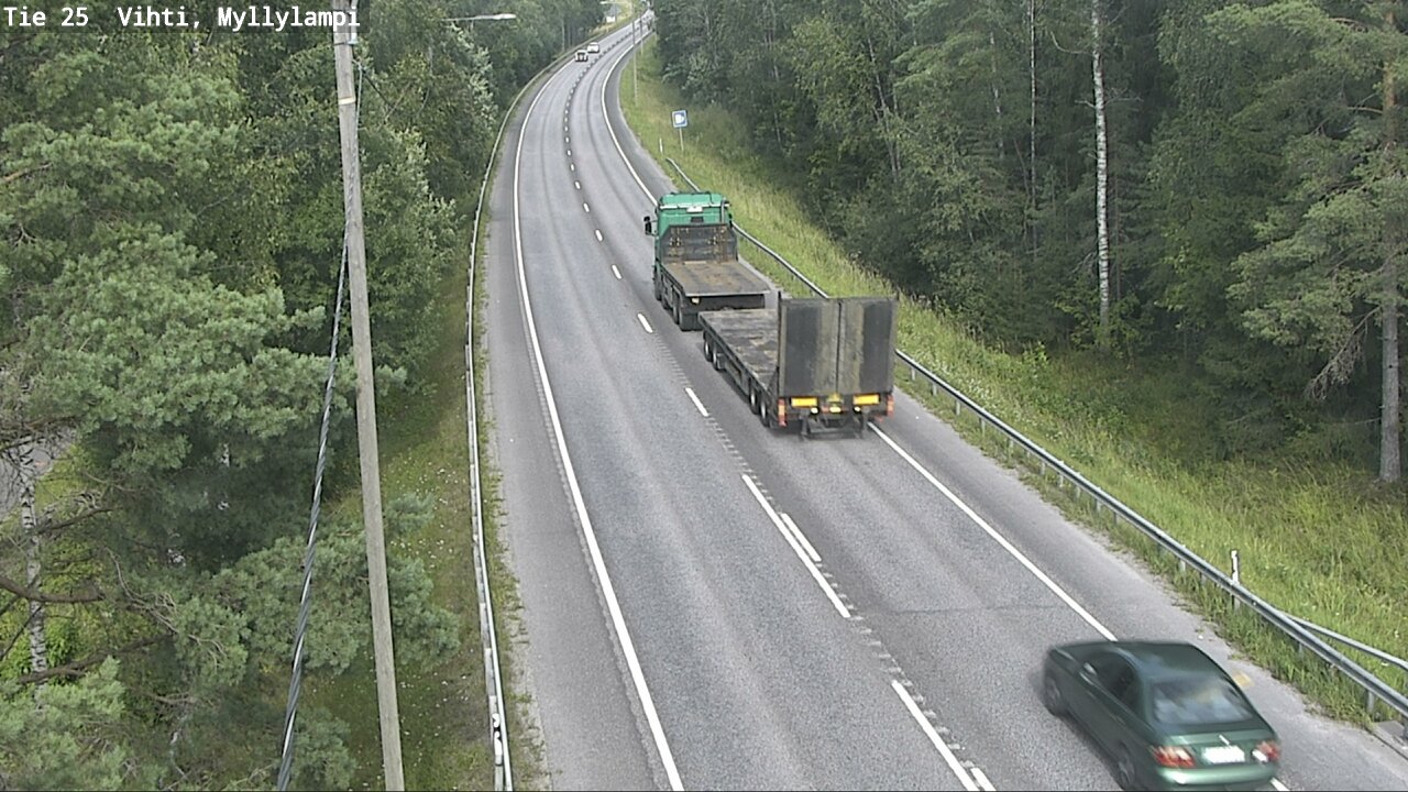 Weather Camera Image Road 25 Lohja Myllylampi, Lohja, Uusimaa