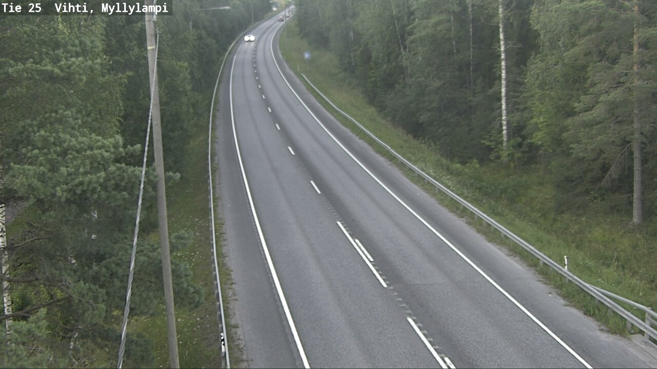 Weather Camera Image Road 25 Lohja Myllylampi, Lohja, Uusimaa