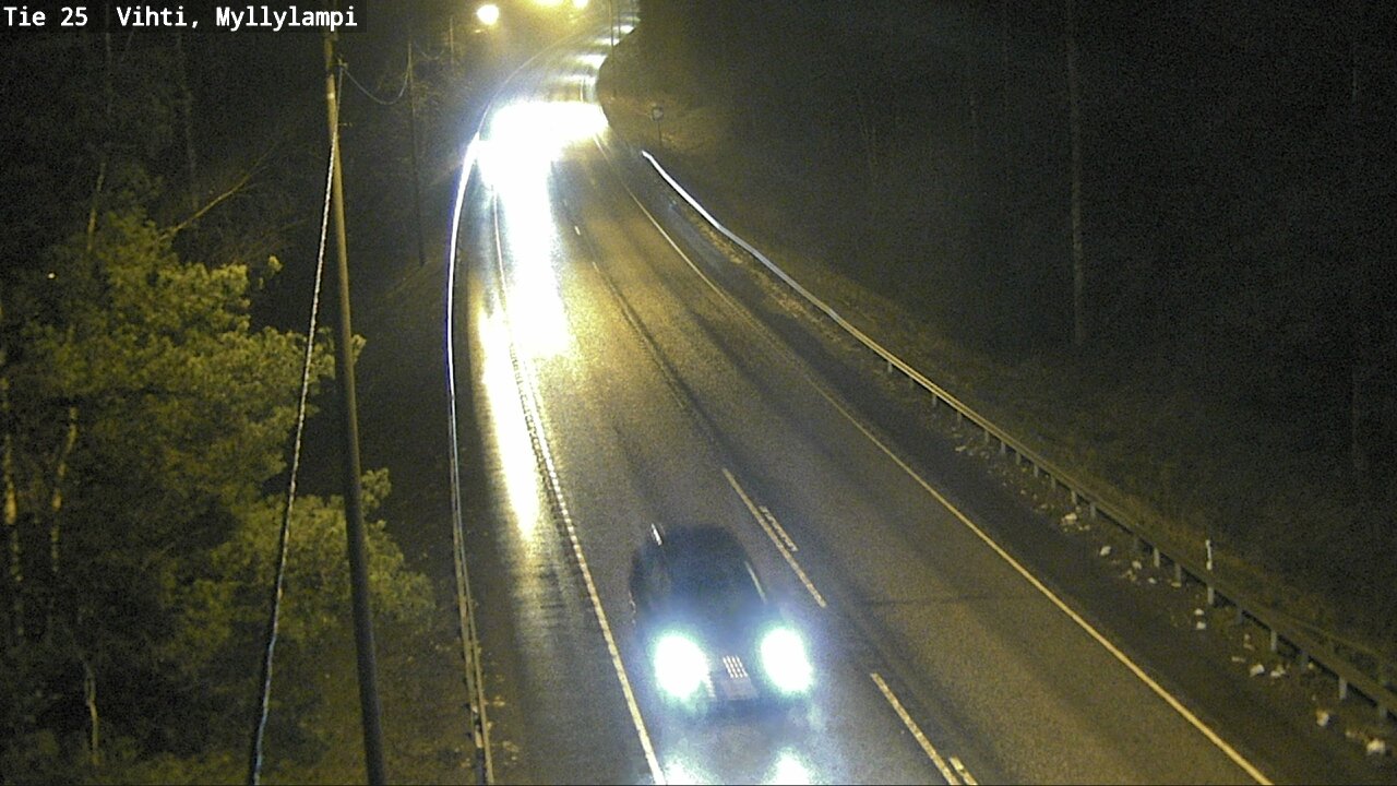 Weather Camera Image Väg 25 Lojo Myllylampi, Lohja, Uusimaa