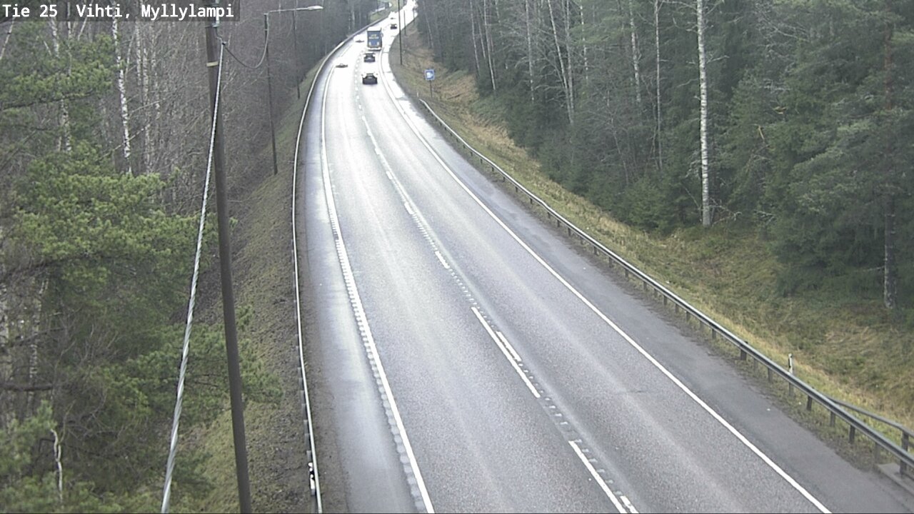 Weather Camera Image Road 25 Lohja Myllylampi, Lohja, Uusimaa