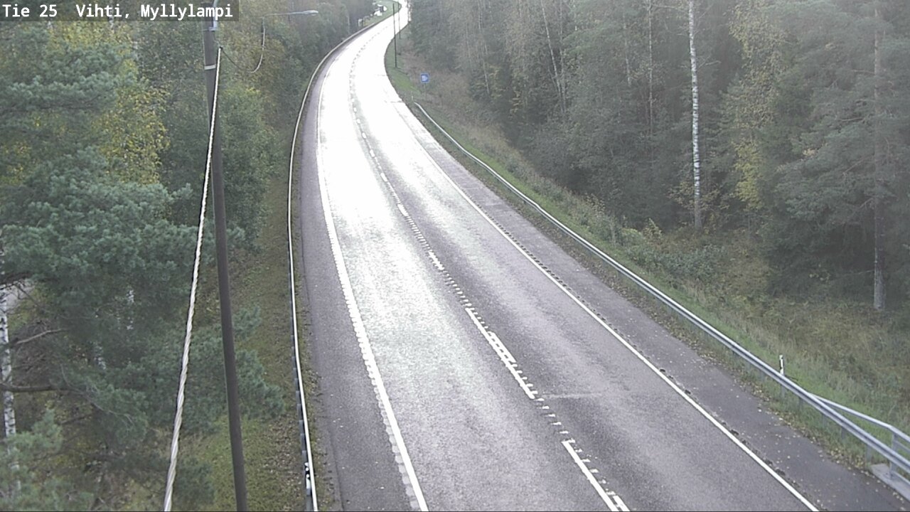 Weather Camera Image Road 25 Lohja Myllylampi, Lohja, Uusimaa