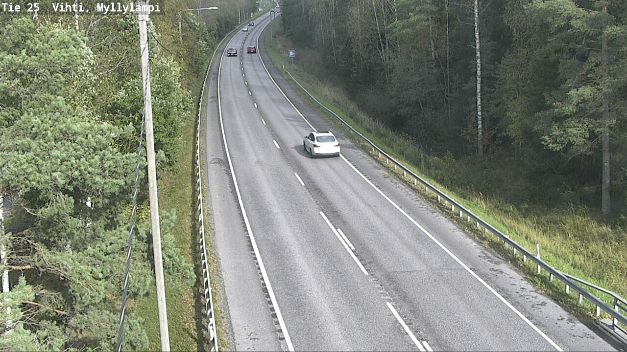Weather Camera Image Road 25 Lohja Myllylampi, Lohja, Uusimaa