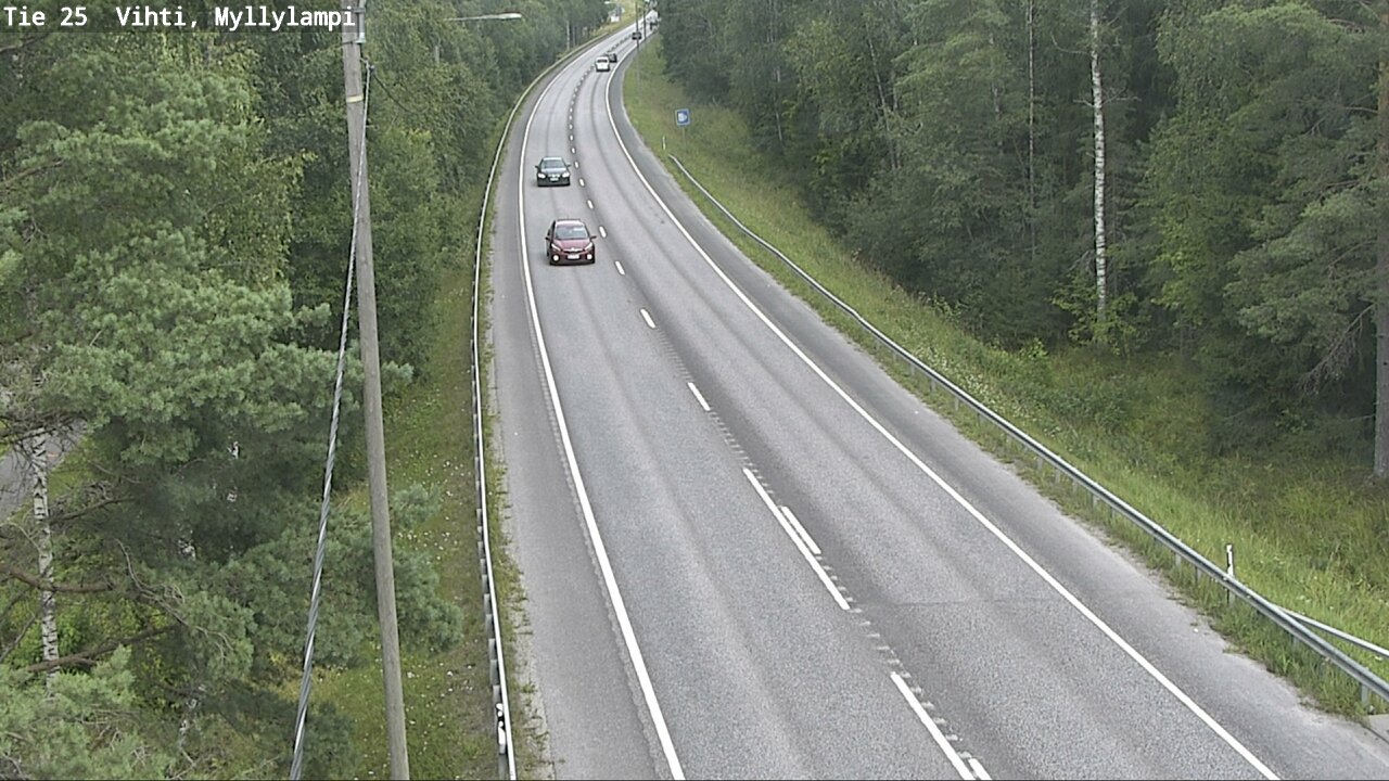 Weather Camera Image Road 25 Lohja Myllylampi, Lohja, Uusimaa