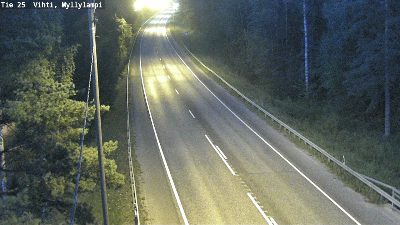 Weather Camera Image Road 25 Lohja Myllylampi, Lohja, Uusimaa