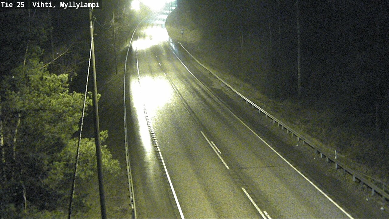 Weather Camera Image Väg 25 Lojo Myllylampi, Lohja, Uusimaa