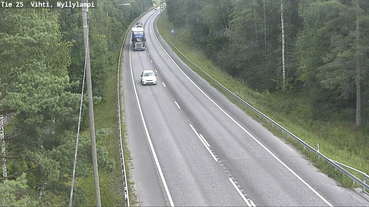 Weather Camera Image Road 25 Lohja Myllylampi, Lohja, Uusimaa