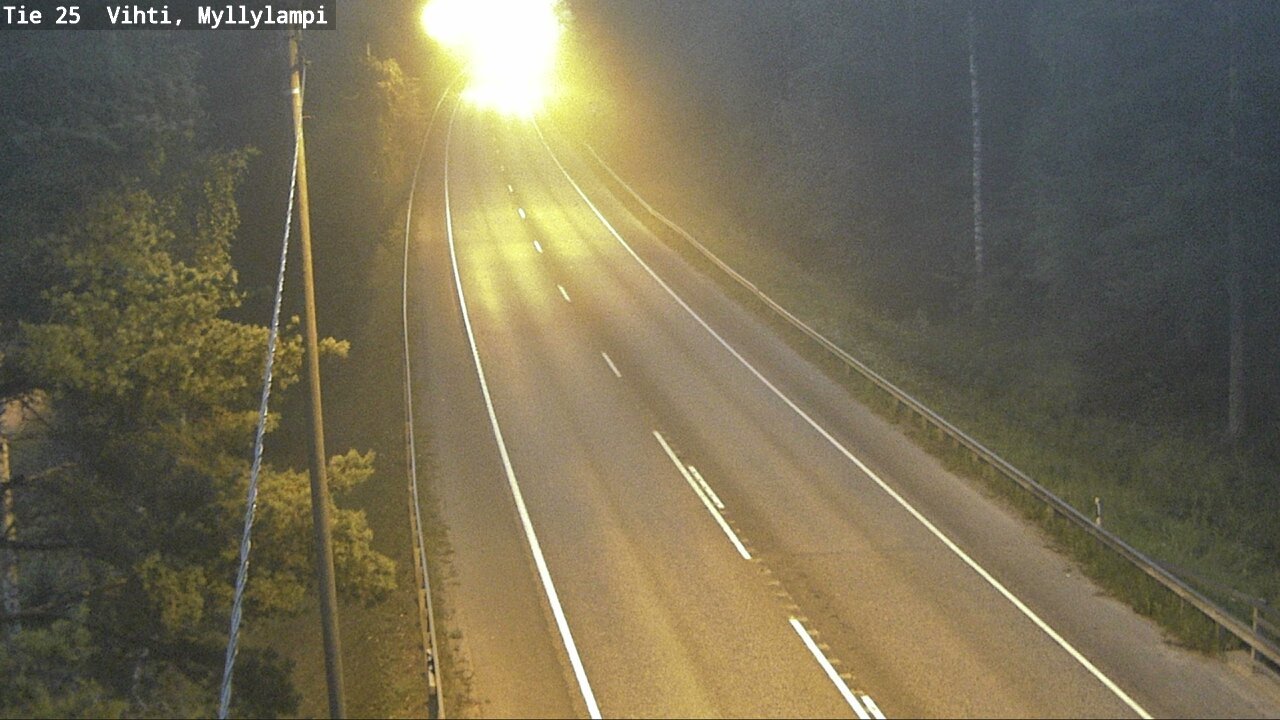 Weather Camera Image Road 25 Lohja Myllylampi, Lohja, Uusimaa