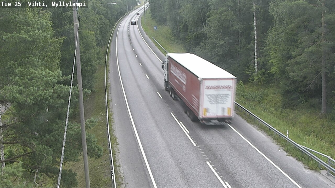 Weather Camera Image Väg 25 Lojo Myllylampi, Lohja, Uusimaa