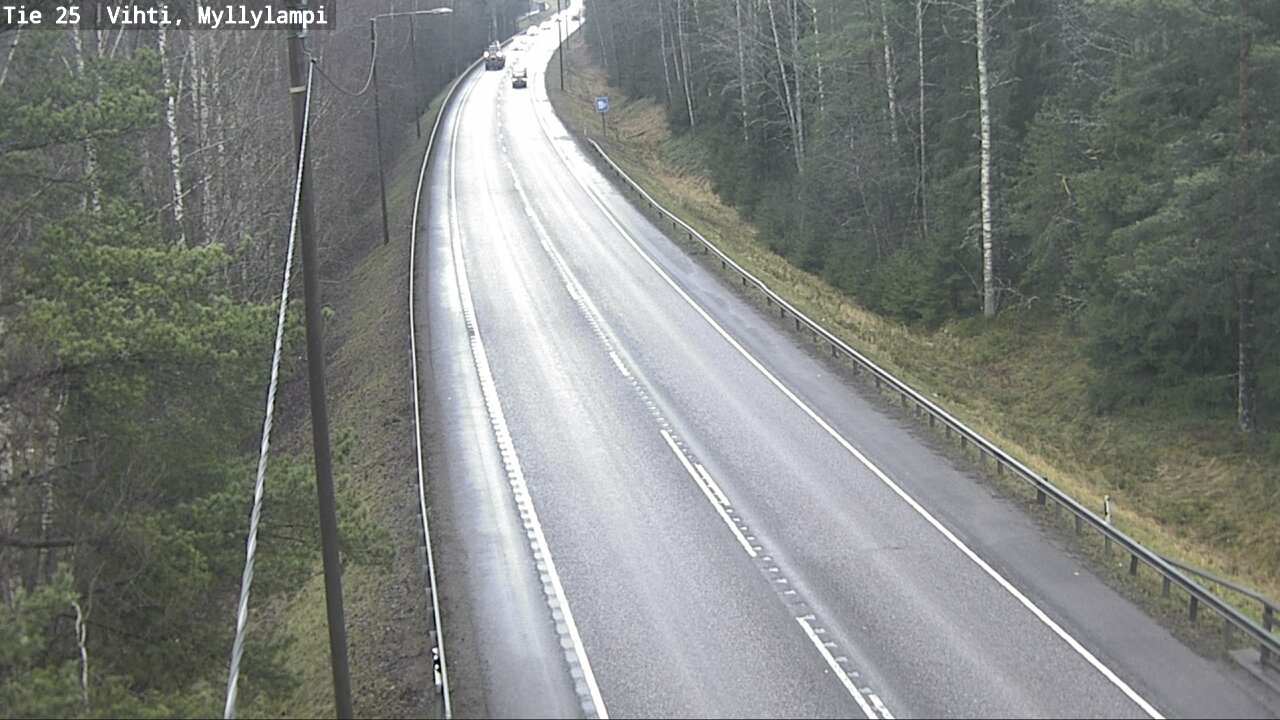 Weather Camera Image Väg 25 Lojo Myllylampi, Lohja, Uusimaa