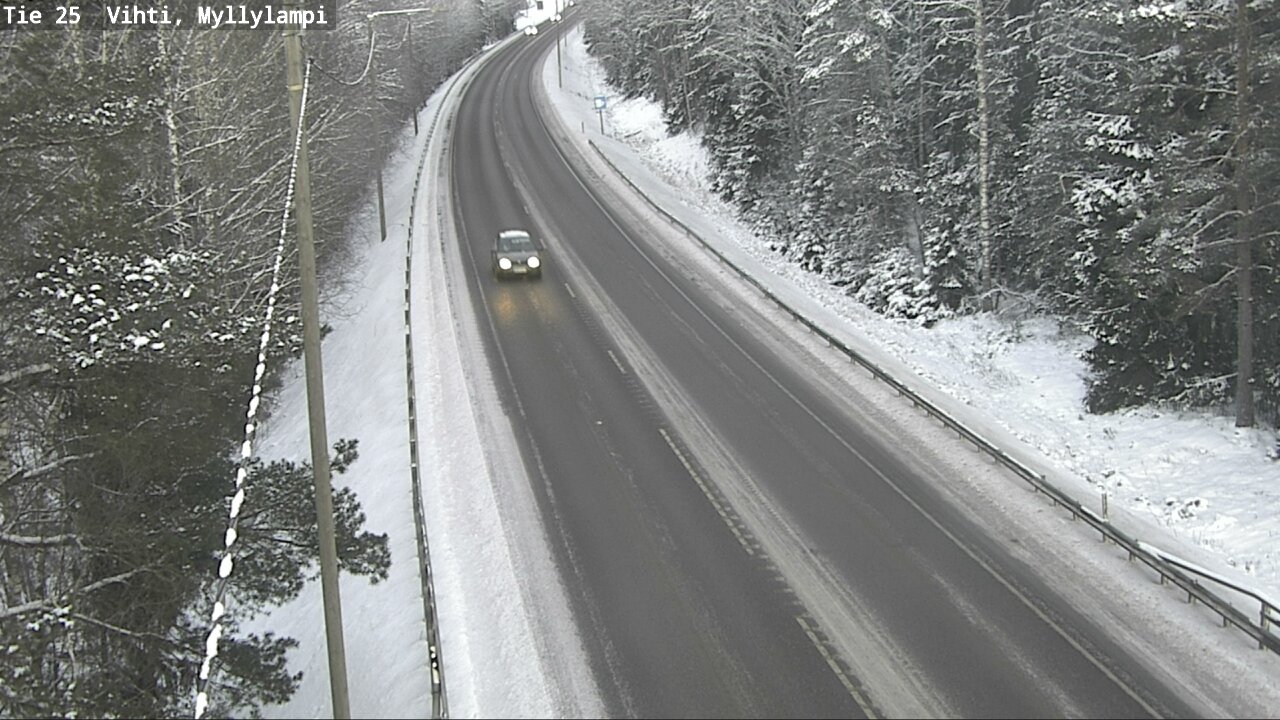 Weather Camera Image Road 25 Lohja Myllylampi, Lohja, Uusimaa