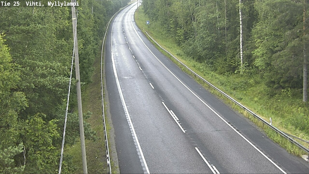 Weather Camera Image Road 25 Lohja Myllylampi, Lohja, Uusimaa