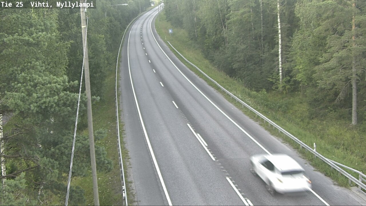 Weather Camera Image Road 25 Lohja Myllylampi, Lohja, Uusimaa