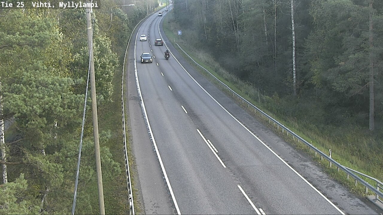 Weather Camera Image Väg 25 Lojo Myllylampi, Lohja, Uusimaa