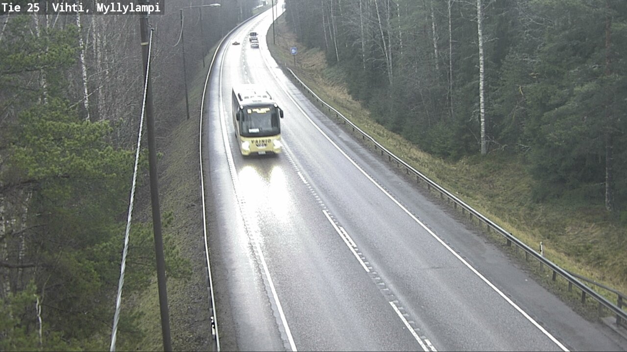 Weather Camera Image Väg 25 Lojo Myllylampi, Lohja, Uusimaa