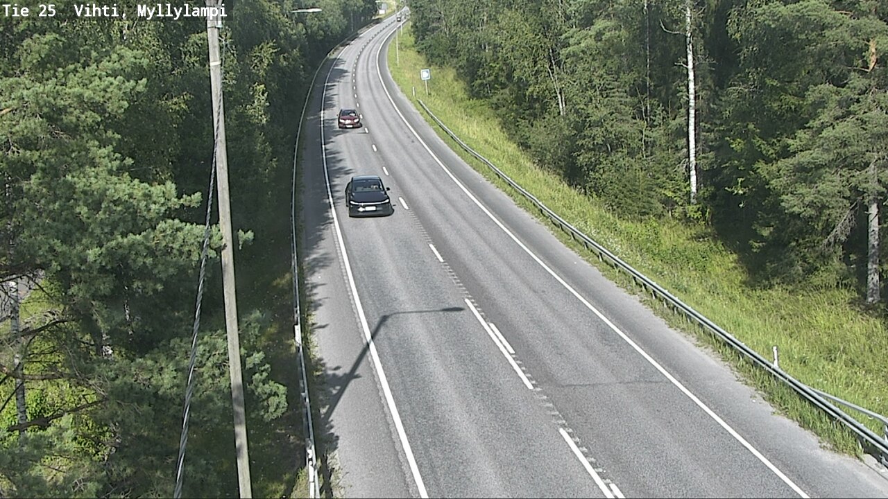 Weather Camera Image Road 25 Lohja Myllylampi, Lohja, Uusimaa