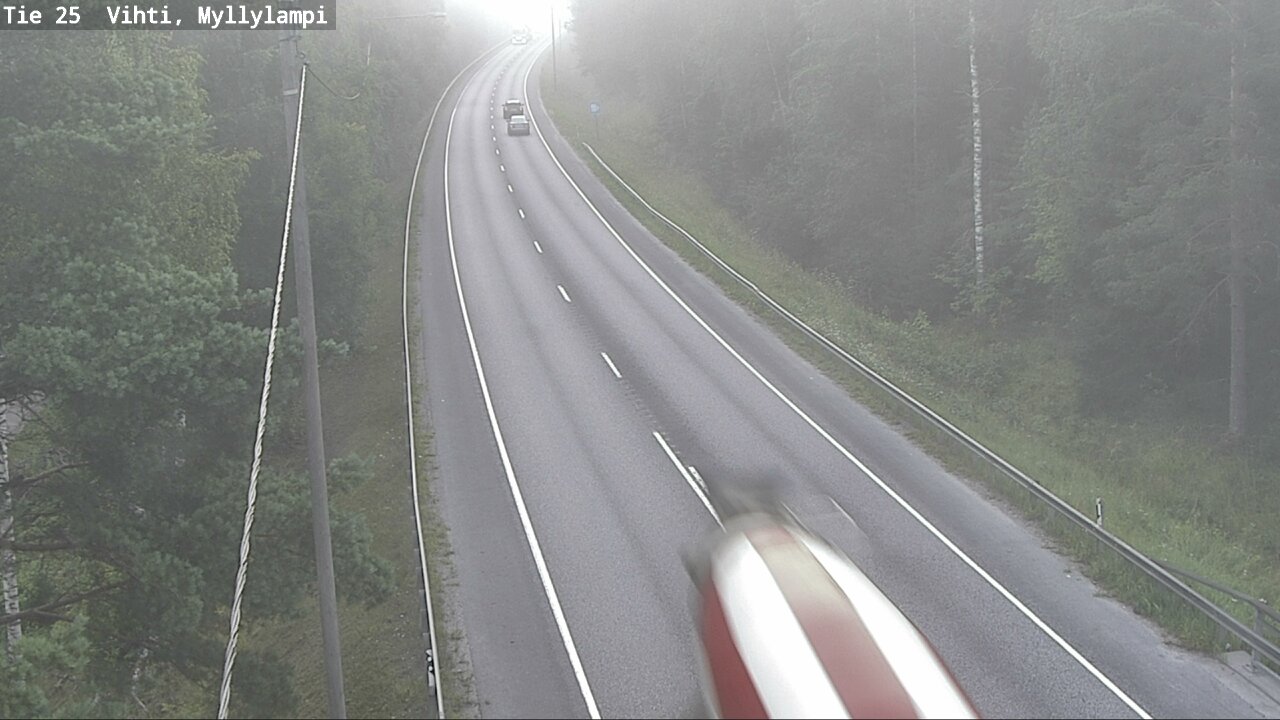 Weather Camera Image Road 25 Lohja Myllylampi, Lohja, Uusimaa