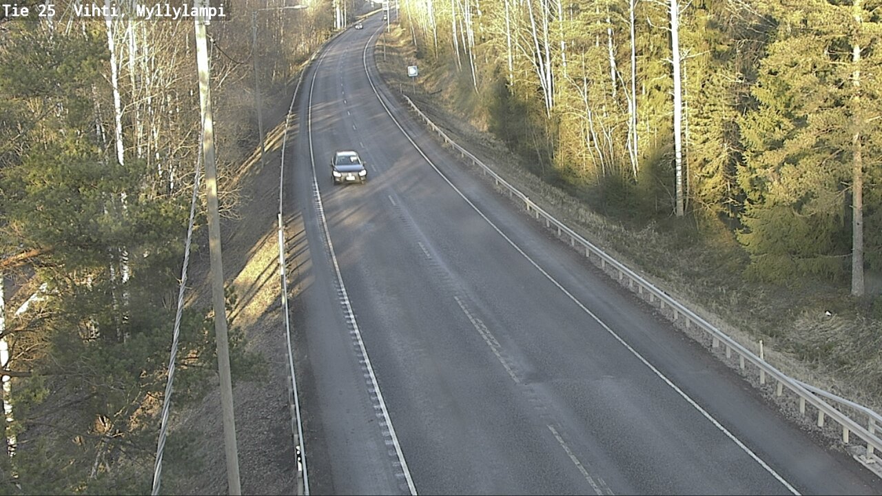 Weather Camera Image Road 25 Lohja Myllylampi, Lohja, Uusimaa