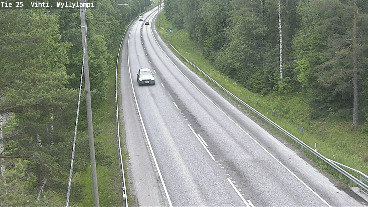 Weather Camera Image Väg 25 Lojo Myllylampi, Lohja, Uusimaa