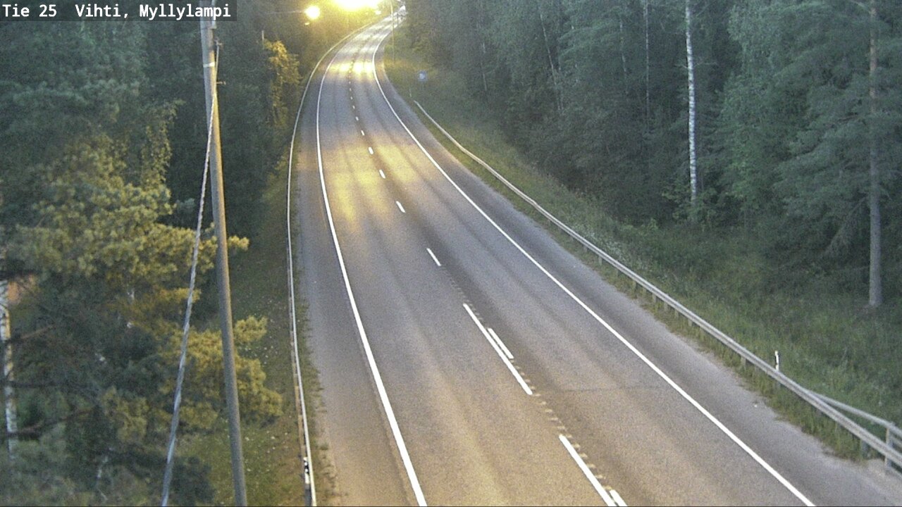Weather Camera Image Road 25 Lohja Myllylampi, Lohja, Uusimaa