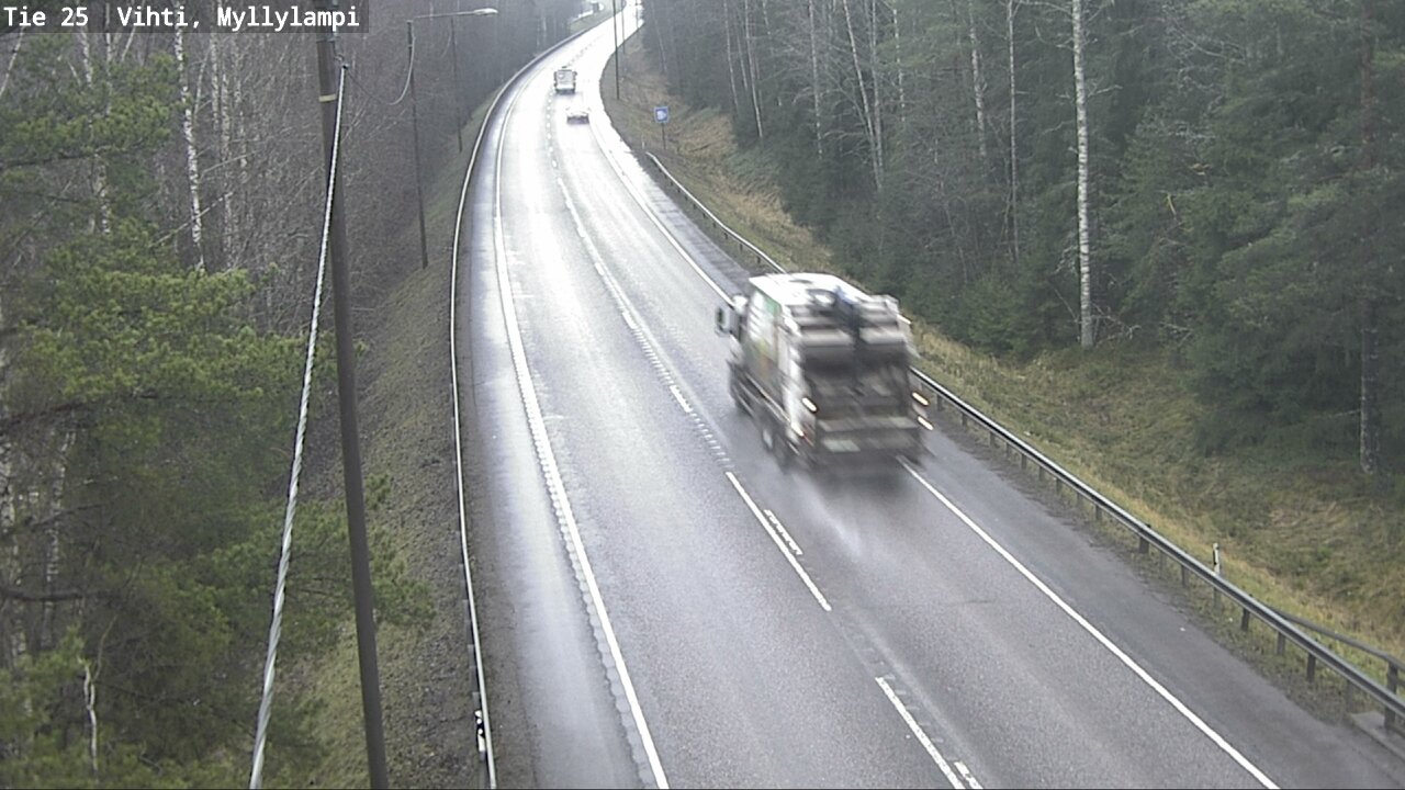 Weather Camera Image Väg 25 Lojo Myllylampi, Lohja, Uusimaa